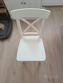 Sedie ingolf Ikea bianche