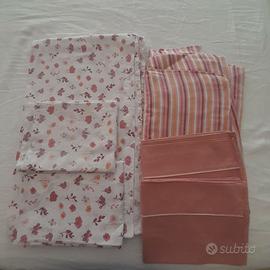 Completo letto matrimoniale floreale 100% cotone