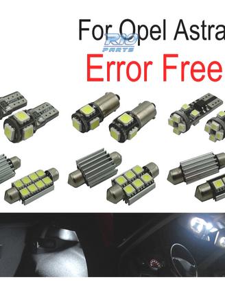 KIT 15 LAMPADE LED INTERNE PER OPEL ASTRA H OPC GT