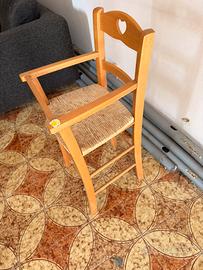 Sedia di legno bambini