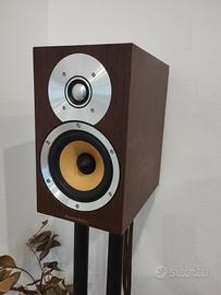 Bower and Wilkins CM1 noce (bookshelf) con stand