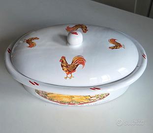 Pirofila ovale con coperchio