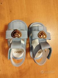 Scarpette Versace in pelle per neonata taglia 17.