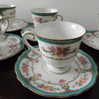 12 tazzine da caffè con piattini in porcellana Kra