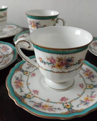 12 tazzine da caffè con piattini in porcellana Kra