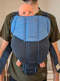 Marsupio BabyBjörn blu con supporto testa