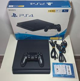 Playstation4 SLIM 1 TB – COMPLETA CON CAVI E CONTR