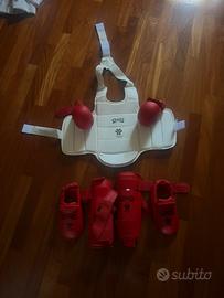Kit protezioni karate ragazzo