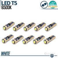 10 Lampadine LED T5 BIANCHE Cruscotto Luci Quadro