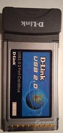 D-Link USB 2.0 2-Port CardBus DUB-C2