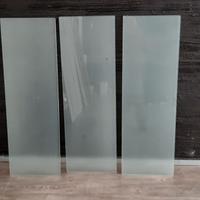 Mensole in vetro temperato satinato 120 cm X 40 cm