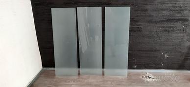 Mensole in vetro temperato satinato 120 cm X 40 cm