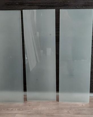 Mensole in vetro temperato satinato 120 cm X 40 cm