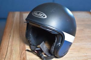 Casco HJC v30 jet stile vintage Visiera integrata