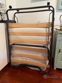 lettino pieghevole - coprimaterasso memory