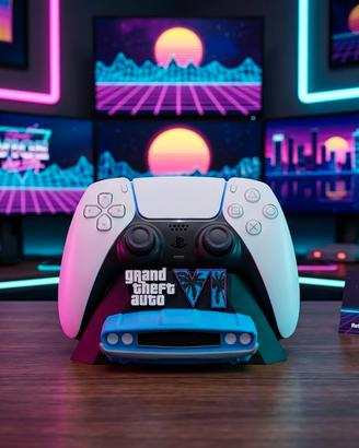 Supporto Stand Controller PS5 GTA 6 Vice City