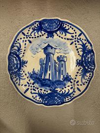 PIATTO CERAMICA GHIRLA CASTELLO FIRMATO