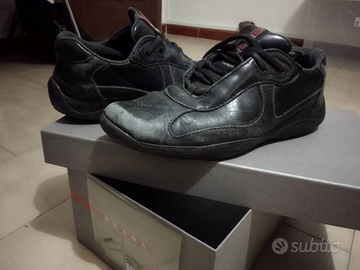 Prada america's Cup pelle nera taglia 42 originali