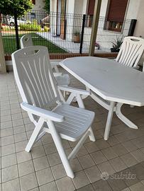 Set di sedie e tavolo da esterno