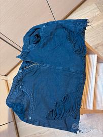 Gonna nera di jeans Bershka