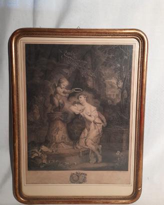 Antica incisione di C.F.Macret ( 1751-1783)