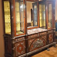  Credenza/Buffet vetrina in stile Impero o Boulle