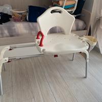 Sedia scorrevole doccia per disabili