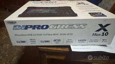 DIPROGRESS Misuratore di Campo DVB-T2 DVB-S2/FIBRA
