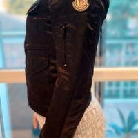 Giacca Biker in raso nero