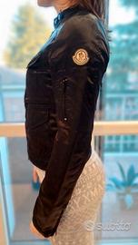 Giacca Biker in raso nero