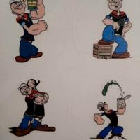 Quattro in uno adesivi con motivo Popeye
