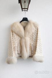 Pelliccia vintage vera volpe 