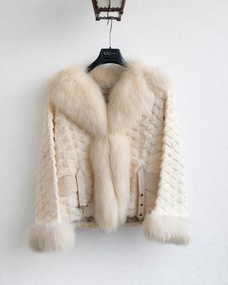 Pelliccia vintage vera volpe 