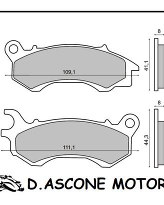 Coppia pastiglie anteriori organiche Honda Pcx 125
