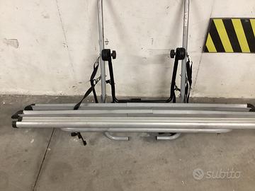 Portabiciclette posteriore in acciaio con 3 binari