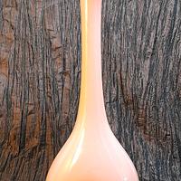 Vaso in vetro danese Holmegaard rosa/lavanda anni