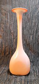 Vaso in vetro danese Holmegaard rosa/lavanda anni