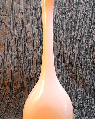 Vaso in vetro danese Holmegaard rosa/lavanda anni