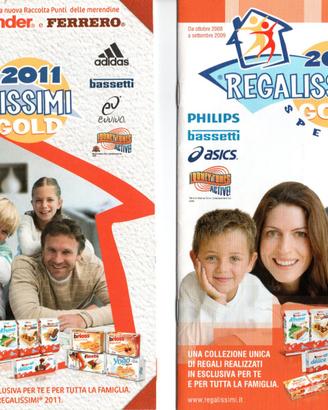 2 cataloghi + raccoglipunti Regalissimi 2009 2011