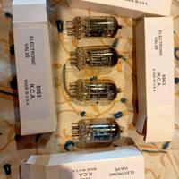 RCA 12AU7 (5963)set 4 valvole nos hi End 