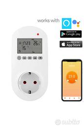 Num. 2 pezzi Crono termostato Wifi a Presa