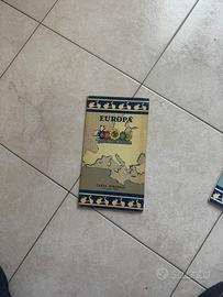 Carta geografica Piaggio vespa 1958 originale
