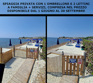 Santa marinella bilocale con spiaggia privata