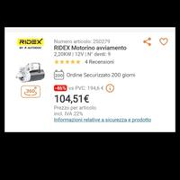 motorino d'avviamento 1.9jtd/jtdm