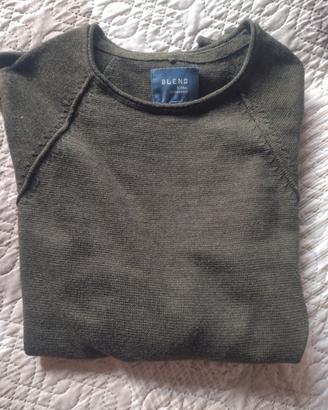 Maglia Maglione Blend Uomo Girocollo Tg.M Verde