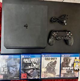 PS4 Slim 500GB + 4 Giochi