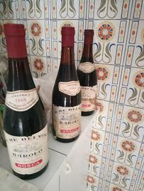 3 bottiglie barolo  L. Bosca & figli 1964 e 1961