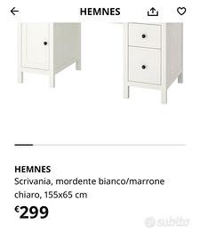 Scrivania Hemnes