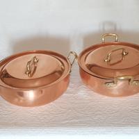 RUFFONI BRASIERE Tegami Rame Chef Ø 25cm 2 manici