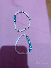 Bracciali elastici con pietre colorate